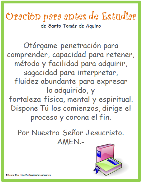 oracion STA peques niñas